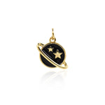 Minimalist Enamel Universe Pendant-Personalized Jewelry Making Accessories   17x11.5mm