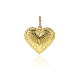 Minimalist Heart Pendant-Personalized Jewelry Making Accessories   24x23.5mm