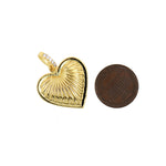 Minimalist Heart Pendant-Personalized Jewelry Making Accessories   24x23.5mm