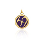 Minimalist Lucky Number 69 Pendant-Personalized Jewelry Making Accessories   15mm