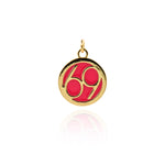 Minimalist Lucky Number 69 Pendant-Personalized Jewelry Making Accessories   15mm