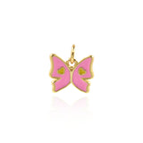 Minimalist Butterfly Love Pendant-Personalized Jewelry Making Accessories   12x11mm