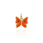 Minimalist Butterfly Love Pendant-Personalized Jewelry Making Accessories   12x11mm