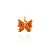 Minimalist Butterfly Love Pendant-Personalized Jewelry Making Accessories   12x11mm