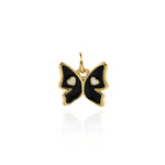 Minimalist Butterfly Love Pendant-Personalized Jewelry Making Accessories   12x11mm