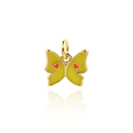 Minimalist Butterfly Love Pendant-Personalized Jewelry Making Accessories   12x11mm