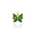 Minimalist Butterfly Love Pendant-Personalized Jewelry Making Accessories   12x11mm