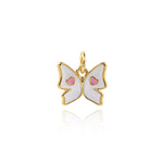 Minimalist Butterfly Love Pendant-Personalized Jewelry Making Accessories   12x11mm