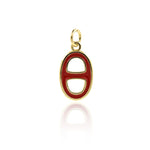 Minimalist Enamel OD Pendant-Personalized Jewelry Making Accessories   16.5x9.5mm