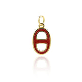 Minimalist Enamel OD Pendant-Personalized Jewelry Making Accessories   16.5x9.5mm