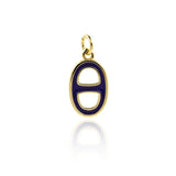Minimalist Enamel OD Pendant-Personalized Jewelry Making Accessories   16.5x9.5mm