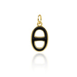 Minimalist Enamel OD Pendant-Personalized Jewelry Making Accessories   16.5x9.5mm