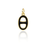 Minimalist Enamel OD Pendant-Personalized Jewelry Making Accessories   16.5x9.5mm