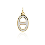 Minimalist Enamel OD Pendant-Personalized Jewelry Making Accessories   16.5x9.5mm