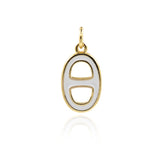 Minimalist Enamel OD Pendant-Personalized Jewelry Making Accessories   16.5x9.5mm