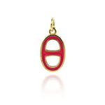 Minimalist Enamel OD Pendant-Personalized Jewelry Making Accessories   16.5x9.5mm