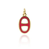 Minimalist Enamel OD Pendant-Personalized Jewelry Making Accessories   16.5x9.5mm