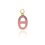 Minimalist Enamel OD Pendant-Personalized Jewelry Making Accessories   16.5x9.5mm
