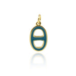 Minimalist Enamel OD Pendant-Personalized Jewelry Making Accessories   16.5x9.5mm