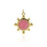 Minimalist Enamel Pendant-Personalized Jewelry Making Accessories   22mm
