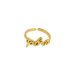 Delicate Letter Ring-Personalized Jewelry Making Accessories   19.5x10mm