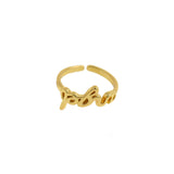 Delicate Letter Ring-Personalized Jewelry Making Accessories   19.5x10mm