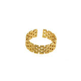 Exquisite Bar Hollow Ring-Personalized Jewellery Making Accessories   19.5x6.5mm