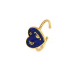 Exquisite Heart Shaped Enamel Ring-Personalized Jewellery Making Accessories   22.5x13mm