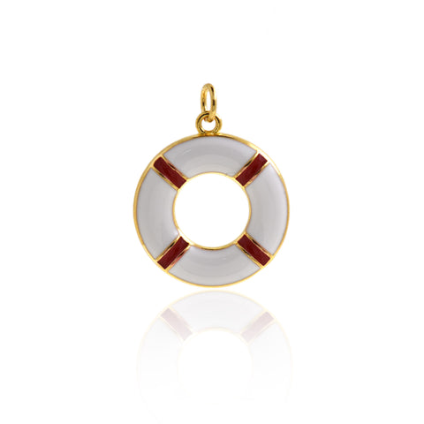 Exquisite Swimming Ring Pendant-Personalized Jewelry Making Accessories   20mm