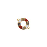 Exquisite Micropavé Swimming Ring-DIY Jewelry Accessories   17x22mm