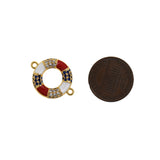 Exquisite Micropavé Swimming Ring-DIY Jewelry Accessories   17x22mm
