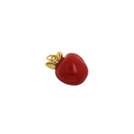 Exquisite Minimalist Enamel Apple Pendant-DIY Jewelry Accessories   21x15.5x10mm