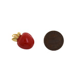Exquisite Minimalist Enamel Apple Pendant-DIY Jewelry Accessories   21x15.5x10mm