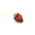Exquisite Minimalist Enamel Strawberry Pendant-DIY Jewelry Accessories   22.5x15.5x10mm