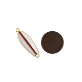 Exquisite Minimalist Enamel Sailboat Connector-DIY Jewelry Accessories   30x10mm