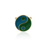 Exquisite Enamel Two-Color Gossip Pendant-DIY Jewelry Accessories   30mm