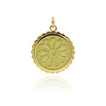 Dainty Flower Pendant,Gold Flower Charms for Minimalist Jewelry Making  20mm