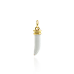 Shiny Pepper Pendant-Exquisite 18K Pepper Pendant, Jewelry Making  17.5x5mm