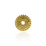 Enamel Flower Pendant-Round Exquisite Flower Pendant-Enamel Strap-For Jewelry Making  15.5mm
