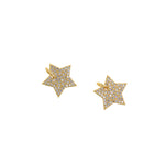 Micropavé Studded Star Pendant-Celestial Jewelry-Jewelry Making   13.5x13mm