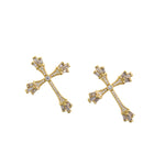 Shiny Cross Pendant-Believer Jewelry Pendant-Used for Jewelry Making   32x27mm