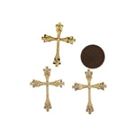 Shiny Cross Pendant-Believer Jewelry Pendant-Used for Jewelry Making   32x27mm