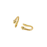 Delicate Snake Head Earrings-Reptile Earrings-Her Gift   14x9mm