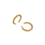 Round Earrings-Micropavé Stud Earrings-Delicate Earrings-Gifts for Lovers  15x14mm