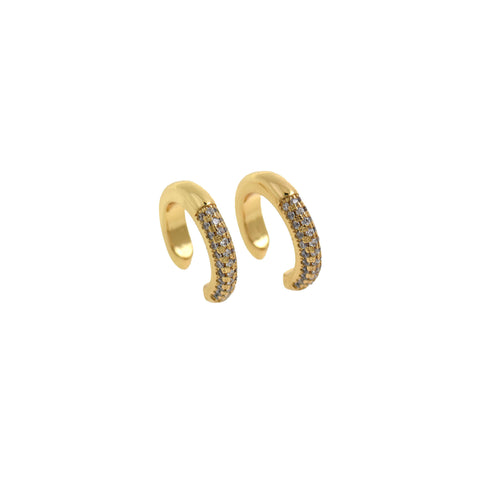 Minimalist Round Micropavé Stud Earrings-Exquisite Earrings-A Gift From A Friend  16x15.5mm
