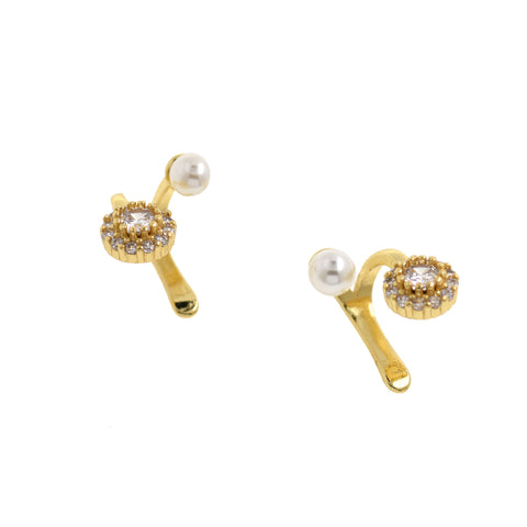Minimalist Personality Earrings-Micropavé Stud Earrings-Minimalist Jewelry Making Accessories15x14.5x14mm