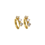 18K Delicate Zircon Earrings-Delicate Earrings-DIY Jewelry  16x16mm
