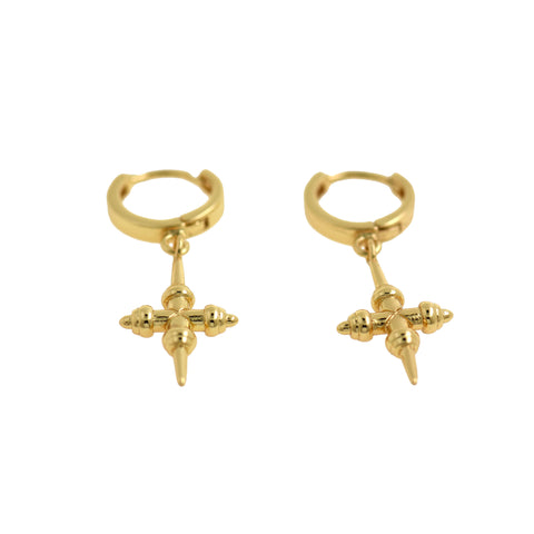Cross Earrings-Simple Cross Earrings-Gifts for Christians 35x12mm