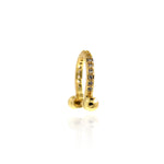 Micropavé Stud Earrings-Round Zircon Earrings-DIY Jewelry Making  19x16mm