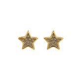 Micropavé Studs Star Stud Earrings-Celestial Jewelry-DIY Jewelry Making  9x9mm